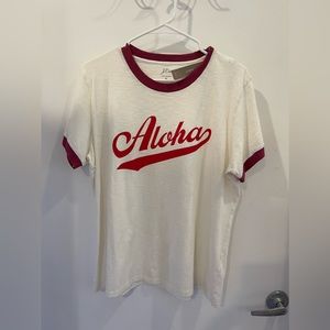 J.Crew Aloha Ringer T-Shirt
